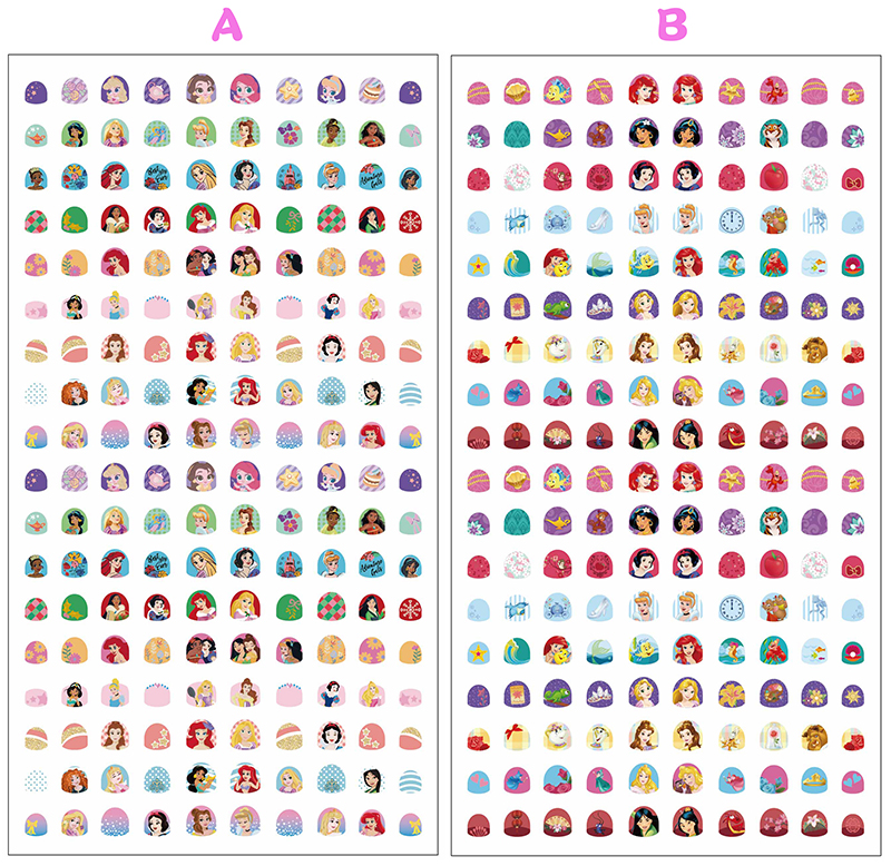 迪士尼公主 夢幻指甲貼